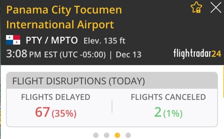Retrasos de salidas y desvío de vuelos por fallas en centro de control aéreo panameño