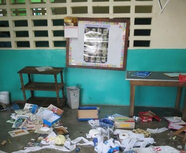 Delincuentes roban comida de niños y destruyen libros en kínder de Chiriquí
