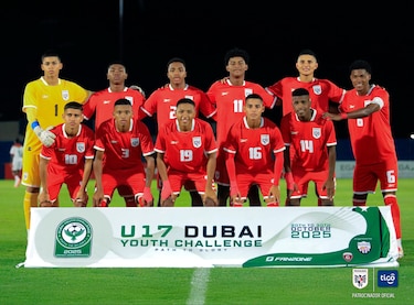 Selección Sub-17 cae en primer amistoso en los Emiratos Árabes Unidos