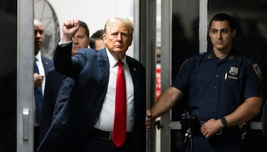 Trump evita hablar de la cárcel en su primera rueda de prensa y pinta un país en llamas por culpa de Biden
