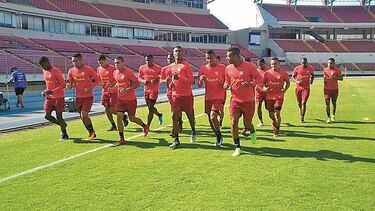 Selección entrenó ayer de cara a su amistoso con Trinidad y Tobago