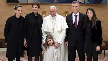 El papa Francisco se reunió con el presidente argentino Mauricio Macri