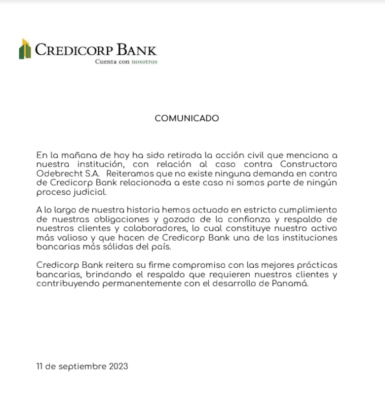 La demanda a Credicorp solo duró un fin de semana: ¿improvisación del Gobierno?