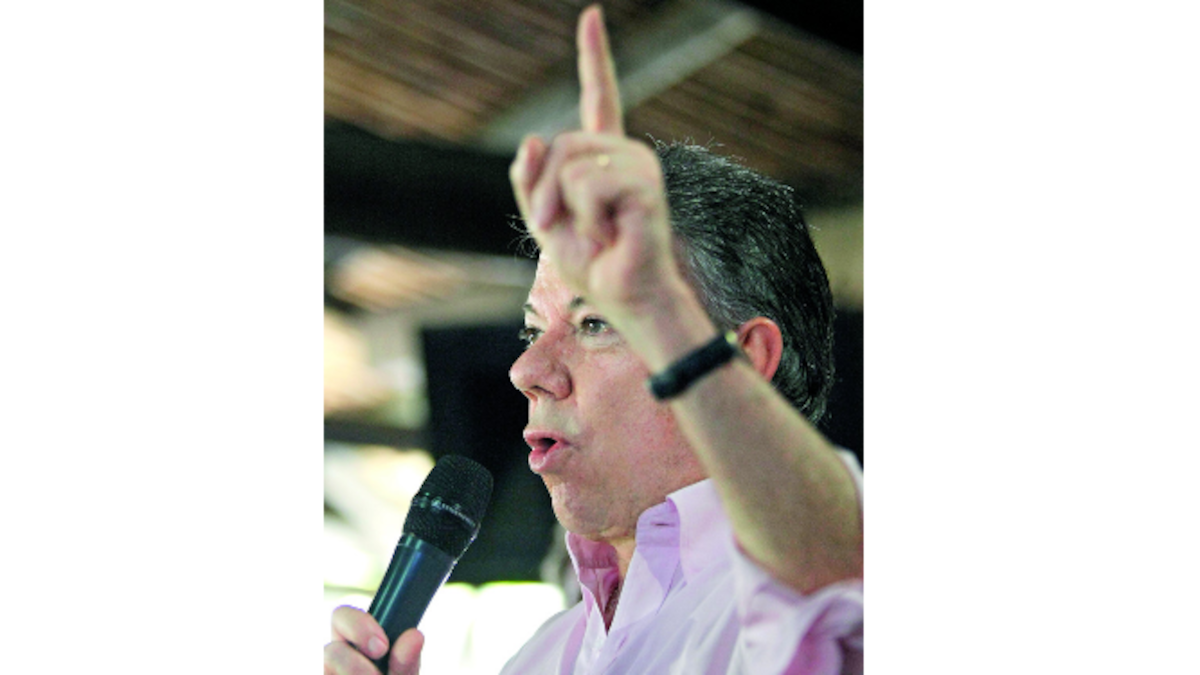 El caso arroja sombras sobre la reelección de Juan Manuel Santos.Archivo