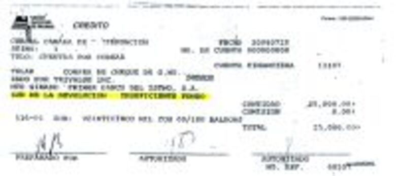 Historia de un cheque sin fondos