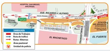 Cierres en San Miguelito desde este lunes por construcción de la línea 2 del Metro