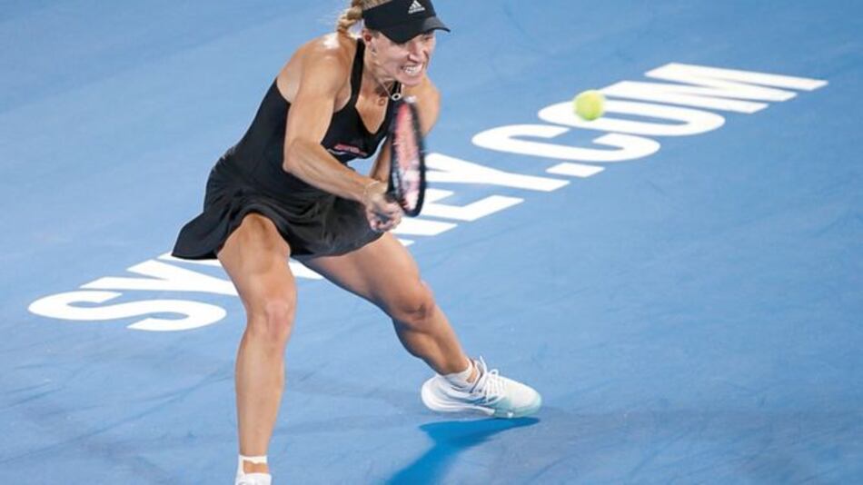 Angelique Kerber se muestra en forma en Sídney; Muguruza se retira