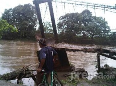 Puentes averiados por mal tiempo en Chiriquí