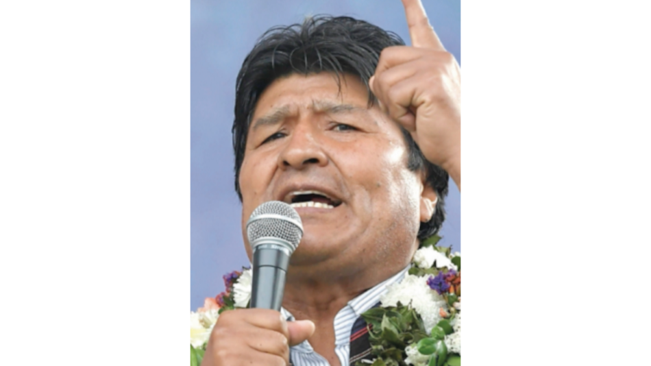 Evo Morales encabeza la preferencia del electorado en Bolivia