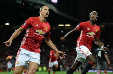 Ibrahimovic y Pogba lideran el triunfo del Manchester United