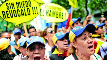 Marchas en Venezuela para presionar por revocatorio