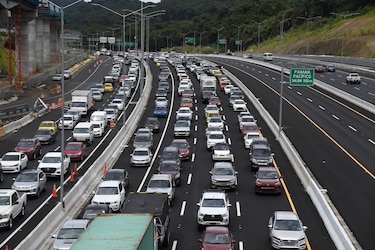 Activan plan piloto para reducir tranques hacia Panamá Oeste antes del inicio de clases