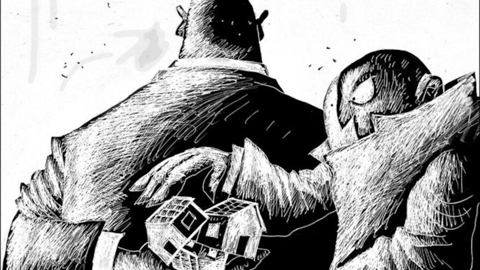 Las tres casas y el avestruz