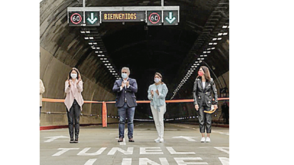 Duque inaugura túnel en la Cordillera de Los Andes