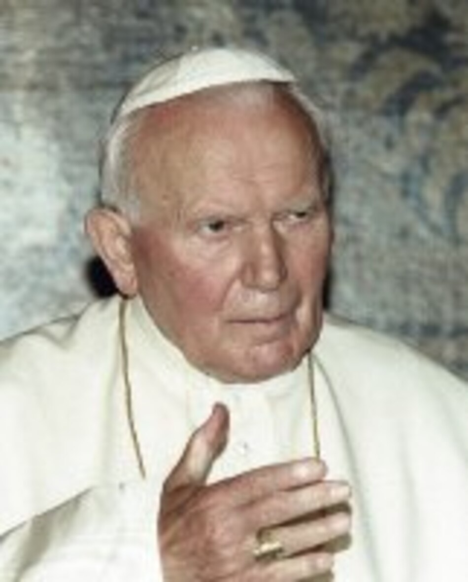 Juan Pablo II en escudo