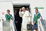 El papa Francisco llega a Cuba