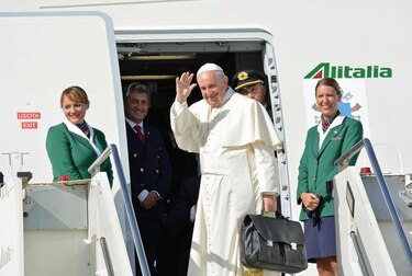 El papa Francisco llega a Cuba