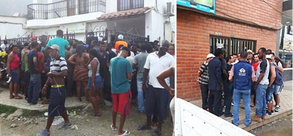 Cientos de migrantes varados en la frontera entre Colombia y Panamá