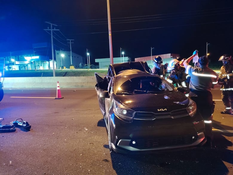 Un muerto y dos heridos en choque en la autopista Arraiján–La Chorrera