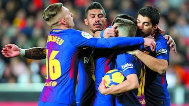 Barcelona y Valencia 1-1