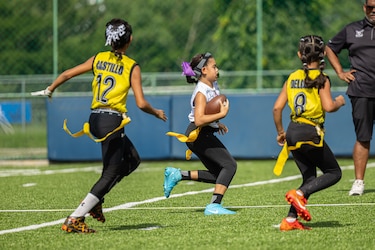 Raiders, Eagles, Dragons, Kolts y Lions brillan en la Kiwanis Football League