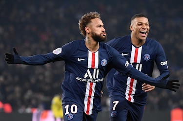Mbappé y Neymar dan un triunfo sin brillo al PSG ante el Nantes