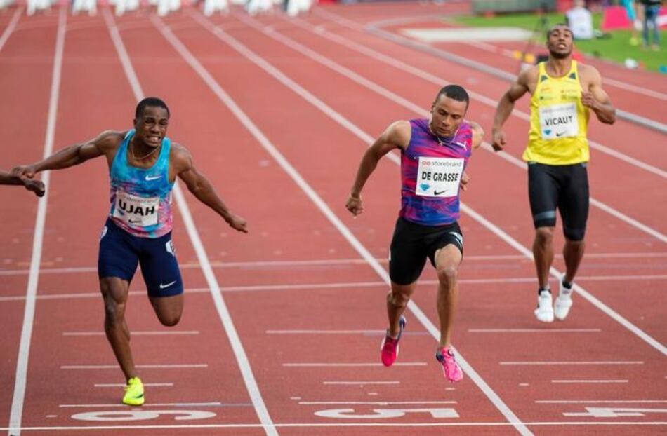 De Grasse se impone en los 100 metros