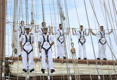 Imágenes de la llegada de la princesa Leonor y la reina Letizia a Panamá