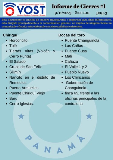 Bloqueos viales: este es el reporte del jueves 9 noviembre de 2023