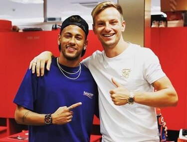 Neymar visita a sus amigos del Barça y asegura que seguirá con el PSG