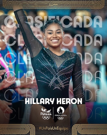 La gimnasta Hillary Heron es la segunda deportista panameña en sellar su boleto a París 2024