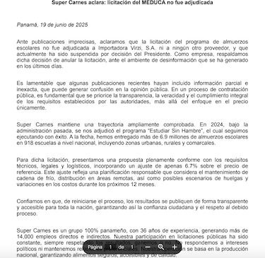 Mulino tumba la millonaria contratación de los almuerzos escolares: ‘No se necesita un problema más en el Meduca’