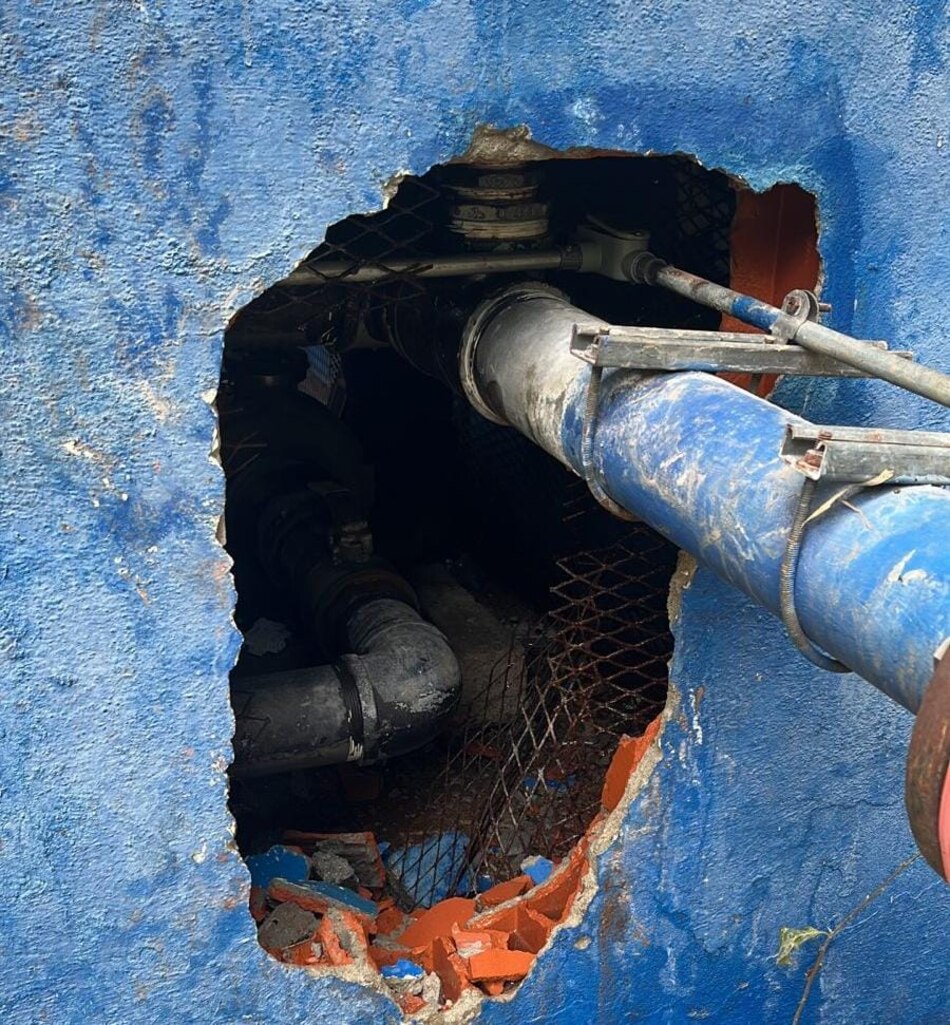 Hurto de piezas de cobre en estación de bombeo deja sin agua a urbanización en Brisas del Golf