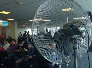 Ubican 22 abanicos en terminal de Tocumen, tras daño en los acondicionadores de aire