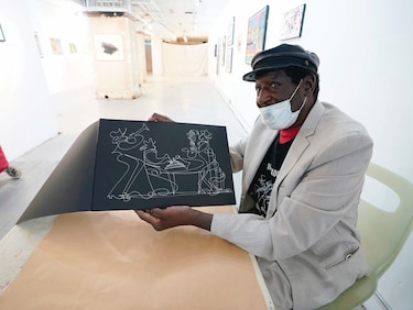 Arte en las vitrinas cerradas de Nueva York