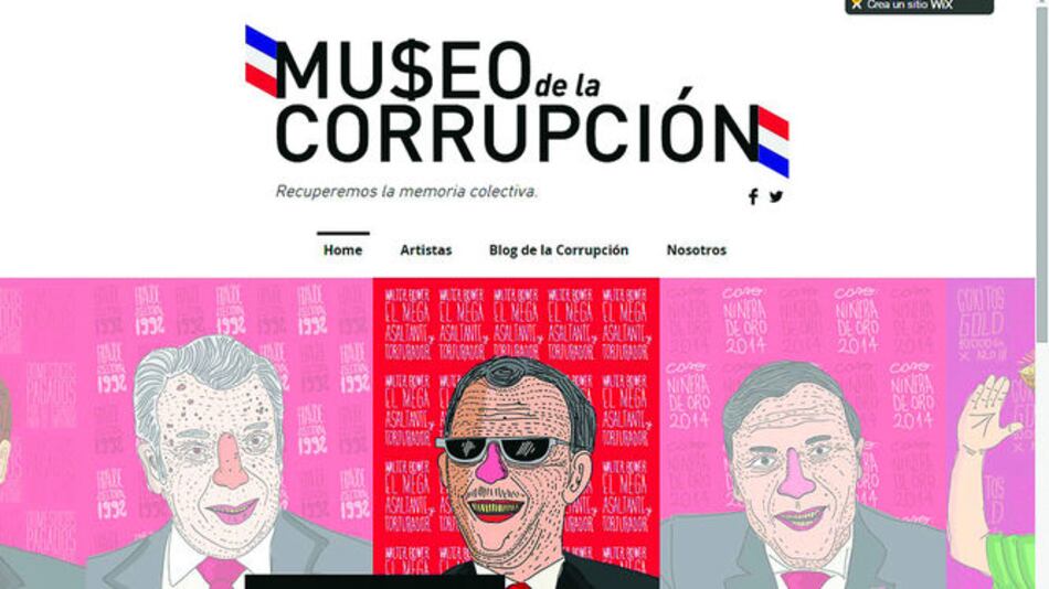 Muestra itinerante de la corrupción