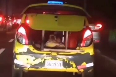 Autoridades están tras la pista del dueño del taxi que transportaba a una niña en el maletero