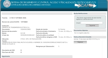 Casi $400 mil para dos liquidaciones en Etesa