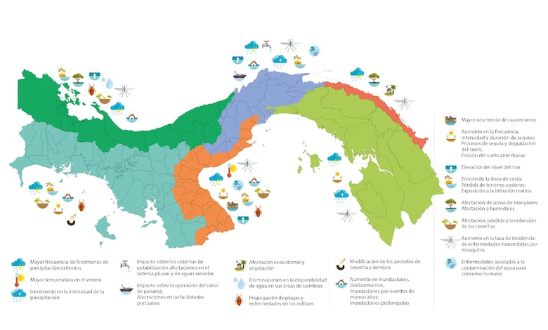 Entrada del Canal, Calzada de Amador, aeropuerto de Tocumen y Chepo son zonas de alto riesgo de inundaciones