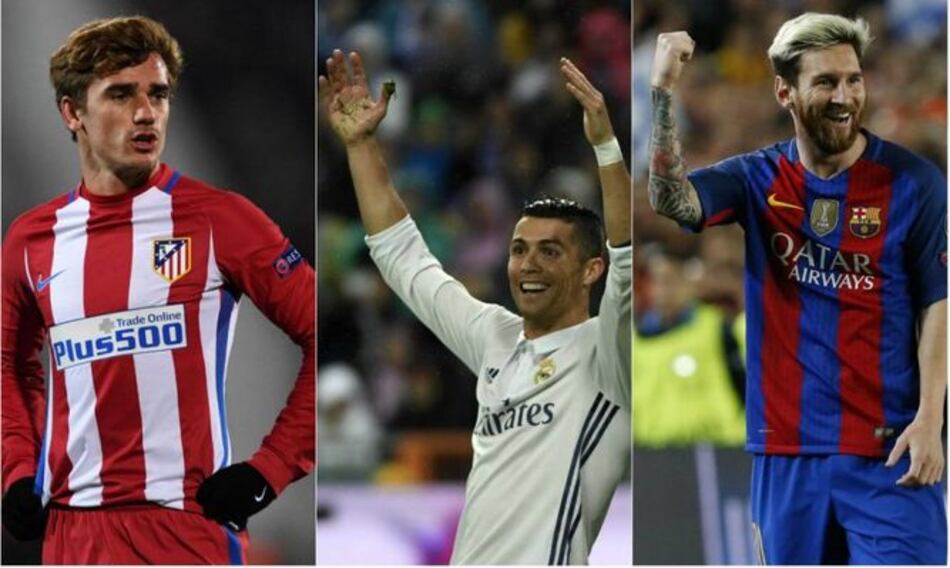 Messi y Cristiano, favoritos para ganar el Balón de Oro; Griezmann la novedad