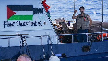 Las imágenes de la flotilla internacional con ayuda humanitaria para Gaza que se acerca a aguas controladas por Israel
