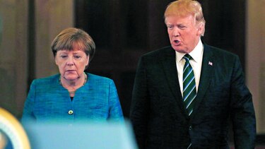 Trump y Merkel, con posturas antagónicas