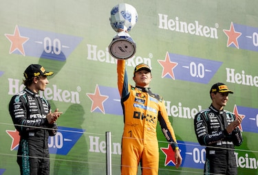 Norris se impone en el caótico GP de Países Bajos