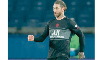 Sergio Ramos, del París SG, lesionado de nuevo en el gemelo
