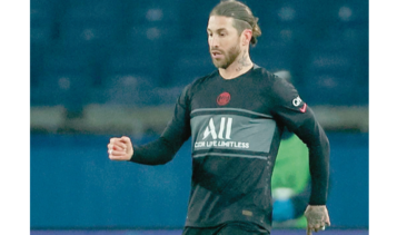 Sergio Ramos, del París SG, lesionado de nuevo en el gemelo