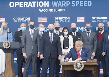 Trump prioriza la entrega de vacunas a Estados Unidos con un decreto