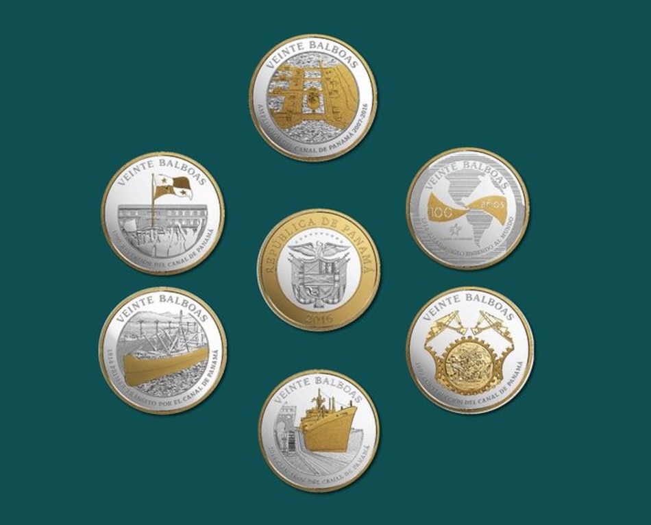 Circularán monedas conmemorativas del Canal de Panamá