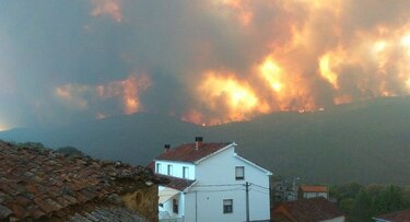 Cuatro incendios siguen avanzando en el norte de España