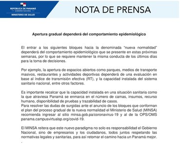 Minsa: apertura gradual para regresar a la ‘nueva normalidad’ dependerá del índice de transmisión efectiva (RT)