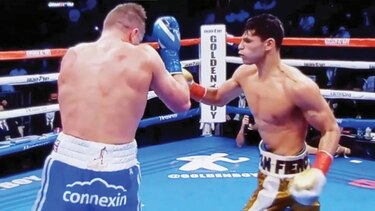 García cae en el segundo, se levanta y noquea a Campbell con un gancho